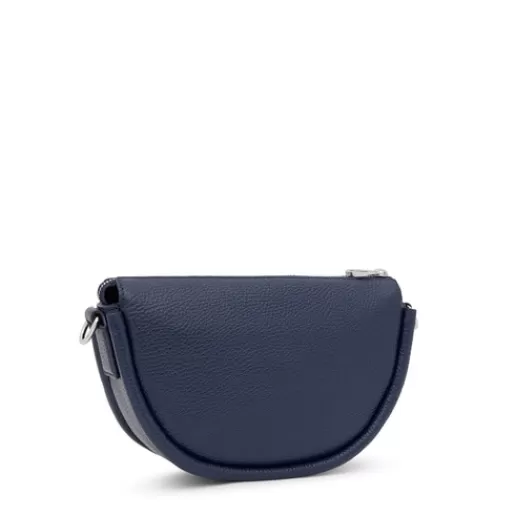 New Medium navy leather Crossbody bag Miranda Leather Handbags