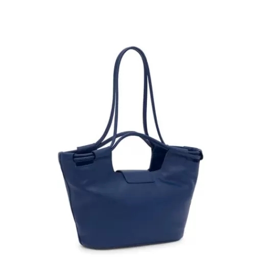 Cheap Medium navy leather Tote bag Sun Shoulder Bags | Baskets