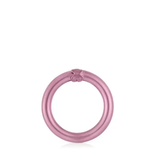 New Medium pink-colored Ring Hold Silver Pendants | Medium Pendants