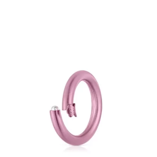 New Medium pink-colored Ring Hold Silver Pendants | Medium Pendants