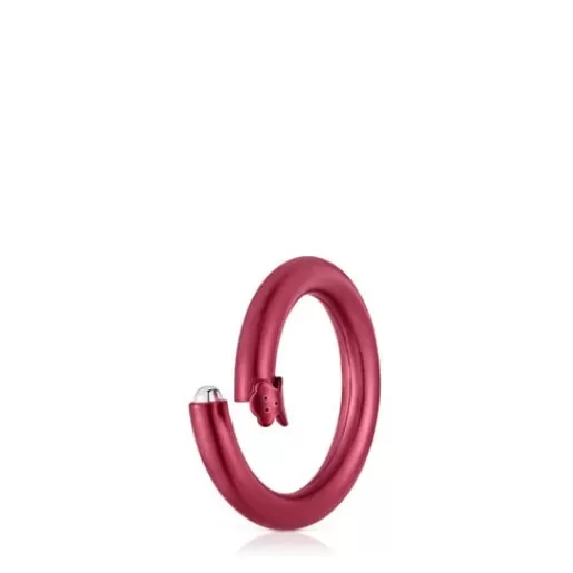 Hot Medium red-colored Ring Hold Silver Pendants | Medium Pendants