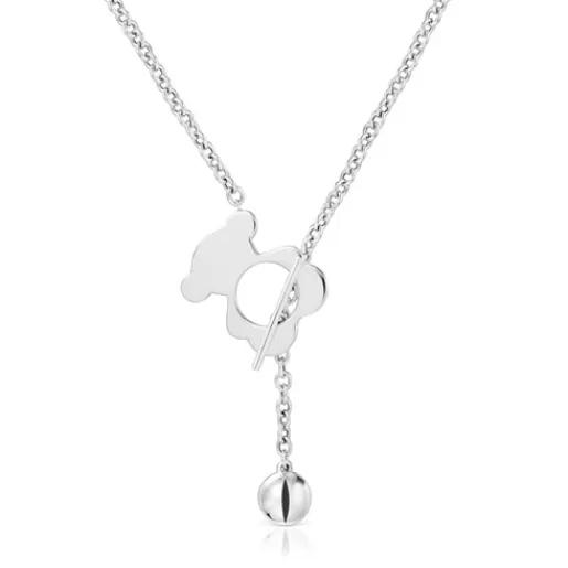 Clearance Medium silver bear Necklace I-Bear Silver Necklaces | Short Necklaces