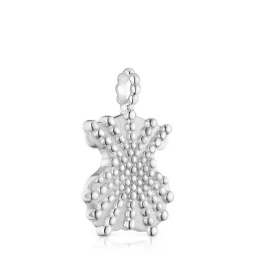 Fashion Medium silver bear Pendant Grain Silver Pendants