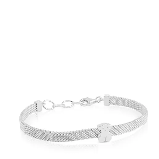 Best Sale Mesh Silver Bear Bracelet Kids Silver Bracelets | Chain Bracelets