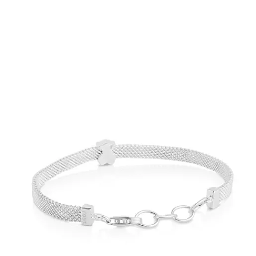 Best Sale Mesh Silver Bear Bracelet Kids Silver Bracelets | Chain Bracelets