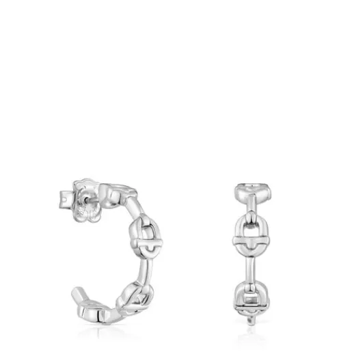 Store 17.4 mm logo Hoop earrings MANIFESTO Silver Earrings | Hoop Earrings