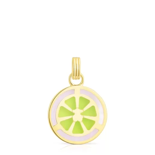 Online 17-mm silver vermeil St. Tropez Cup Enameled pendant Silver Pendants