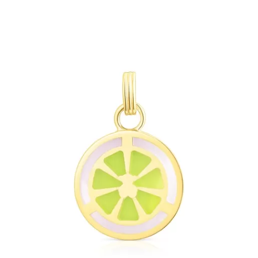 Shop 20-mm silver vermeil St. Tropez Cup Enameled pendant Silver Pendants