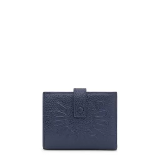 Best Navy leather Flap Card wallet Miranda Leather Handbags | Wallets & Purses