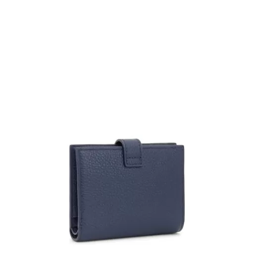 Best Navy leather Flap Card wallet Miranda Leather Handbags | Wallets & Purses