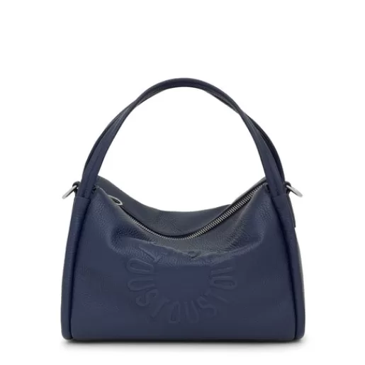 Fashion Navy leather Miranda City bag Leather Handbags