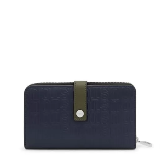 Clearance Navy Wallet Urbana Logo New Leather Handbags | Wallets & Purses