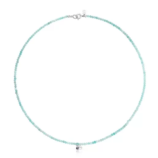 Sale Necklace with amazonite Camille Kids Silver Necklaces | Short Necklaces