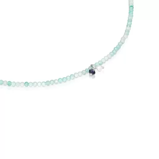 Sale Necklace with amazonite Camille Kids Silver Necklaces | Short Necklaces