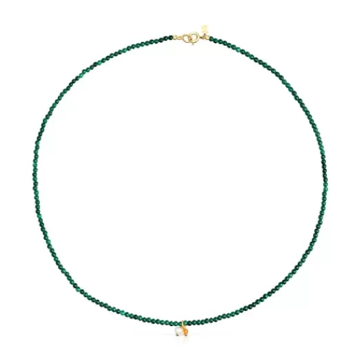 Discount Necklace with malachite Camille Kids Silver Necklaces | Short Necklaces