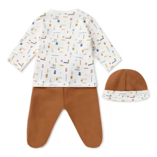 Flash Sale Newborn baby set in Geome beige Kids Accessories