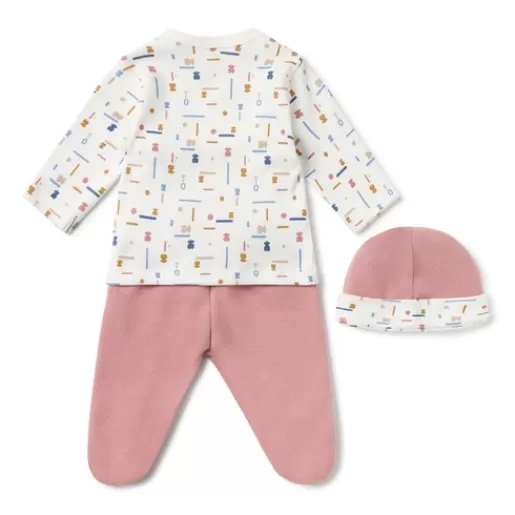 Hot Newborn baby set in Geome pink Kids Accessories