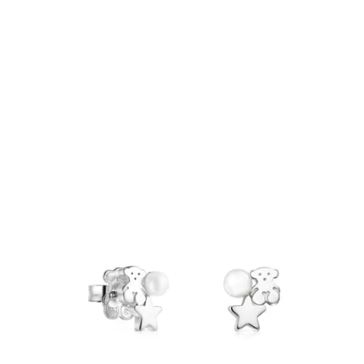 Fashion Nocturne Silver Earrings with Pearl Silver Earrings | Small Earrings