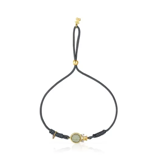 Outlet Nylon Virtual Garden Bracelet with labradorite and Gold Bracelets | Cord And Thread Bracelets