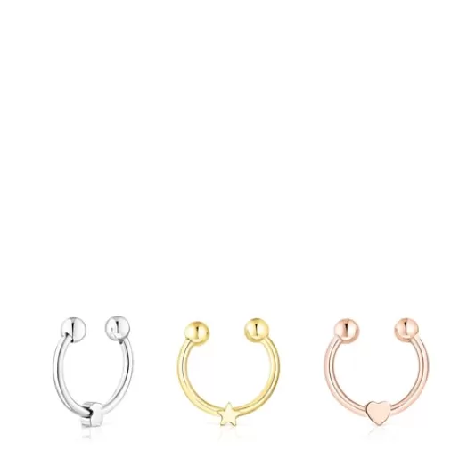 Discount Pack of tricolored steel Basics septum Rings Nose Piercings | Steel Piercing