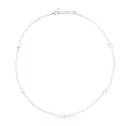 Discount Pearl Oceaan Necklace with silver Silver Necklaces | Short Necklaces