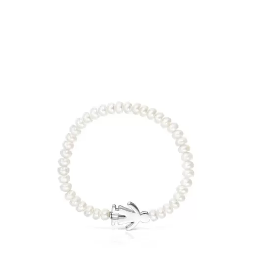 Online Pearl Sweet Dolls boy Bracelet with Silver Silver Bracelets | Pearl Bracelets