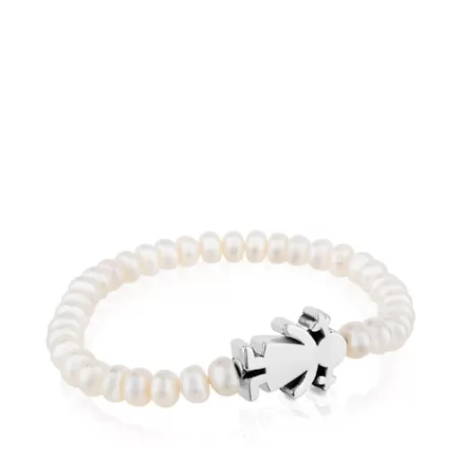 Hot Pearl Sweet Dolls girl Bracelet with Silver Kids Silver Bracelets | Pearl Bracelets