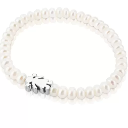 Best Sale Pearl Sweet Dolls girl Bracelet with Silver Kids Silver Bracelets | Pearl Bracelets