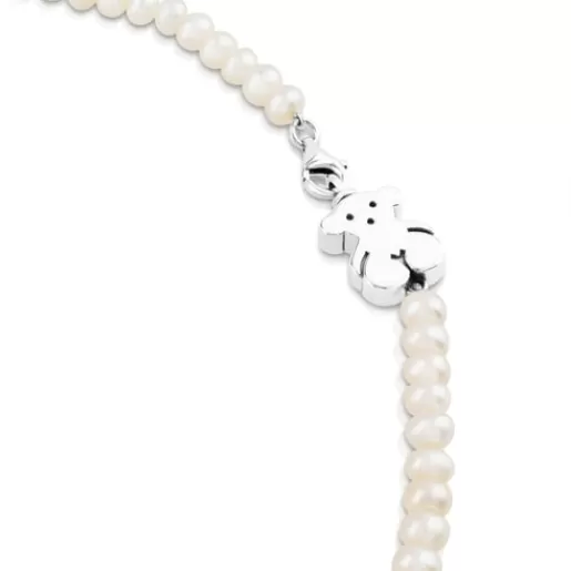 Sale Pearl Sweet Dolls Necklace with Silver Necklaces | Short Necklaces