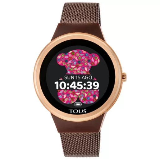 Flash Sale Pink IP Rond Connect Watch with mesh strap For Her | Smartwatches