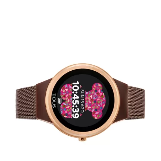 Flash Sale Pink IP Rond Connect Watch with mesh strap For Her | Smartwatches