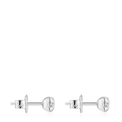Fashion Platinum Hoop earrings with laboratory grown diamonds Les Classiques LGD Small Earrings