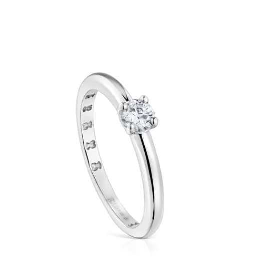 New Platinum solitaire Ring with brilliant-cut, laboratory grown diamond Les Classiques LGD Solitaire Rings