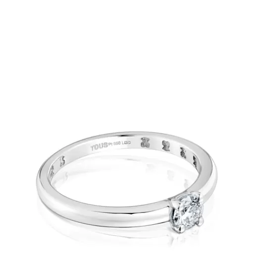 New Platinum solitaire Ring with brilliant-cut, laboratory grown diamond Les Classiques LGD Solitaire Rings
