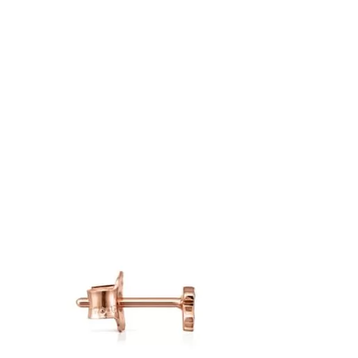 New Rose Gold Les Classiques bear Earring with Diamonds Small Earrings | Individual Earrings