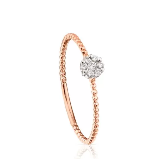 Store Rose gold Brillants Ring with Diamonds 0.16ct 分类为空 | Solitaire Rings