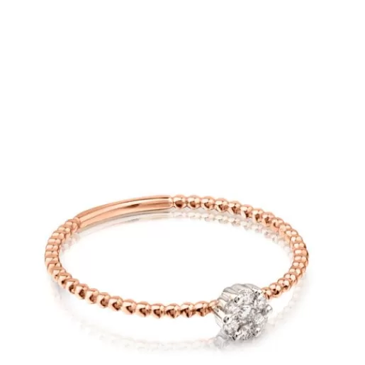 Store Rose gold Brillants Ring with Diamonds 0.16ct 分类为空 | Solitaire Rings