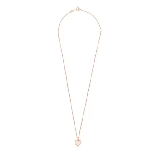 New Rose silver vermeil Areia Necklace with pearls Silver Pendants | Short Necklaces