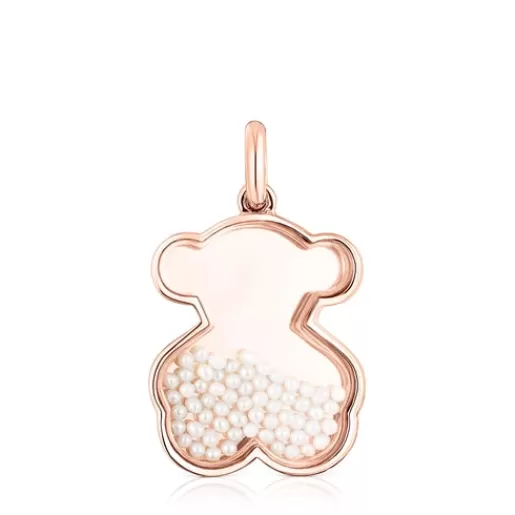 Flash Sale Rose silver vermeil Areia Pendant with pearls Silver Pendants | Medium Pendants