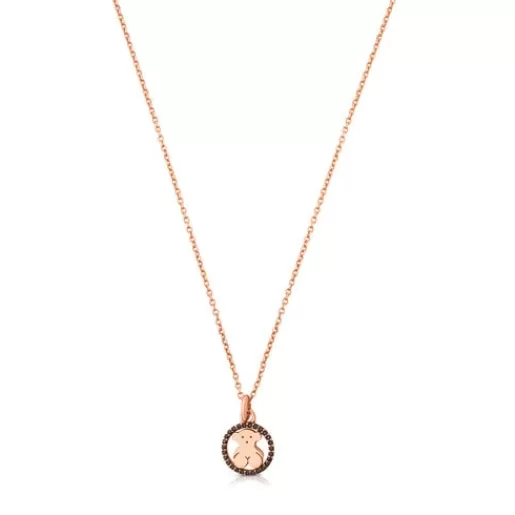 Sale Rose Vermeil Silver Camille Necklace with Spinels Silver Pendants | Short Necklaces