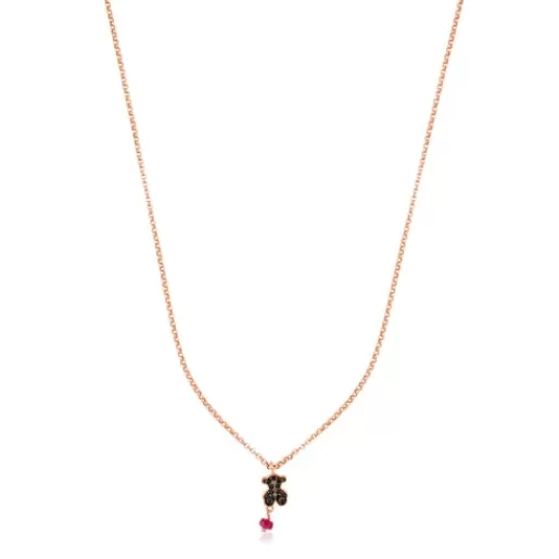 Outlet Rose Vermeil Silver Motif Necklace Silver Necklaces | Short Necklaces