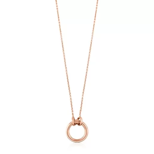 Sale Rose Vermeil Silver Hold Necklace 1,6cm. Silver Necklaces | Short Necklaces