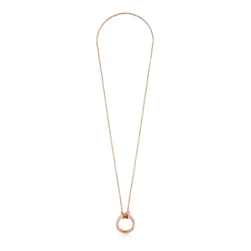 Sale Rose Vermeil Silver Hold Necklace 1,6cm. Silver Necklaces | Short Necklaces