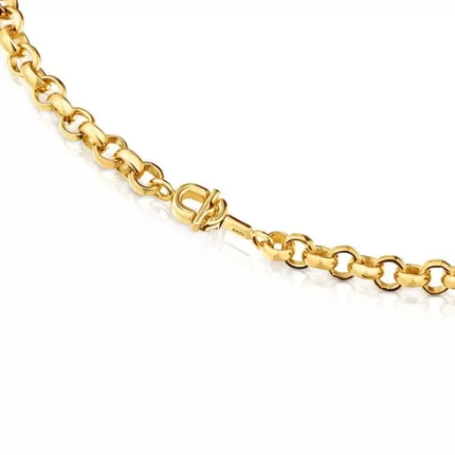 New Short 40 cm Necklace with 18kt gold plating over silver MANIFESTO Silver Necklaces | Short Necklaces