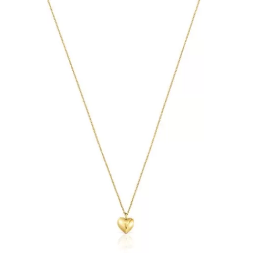 Fashion Short gold heart Necklace My Other Half Gold Necklaces | Short Necklaces