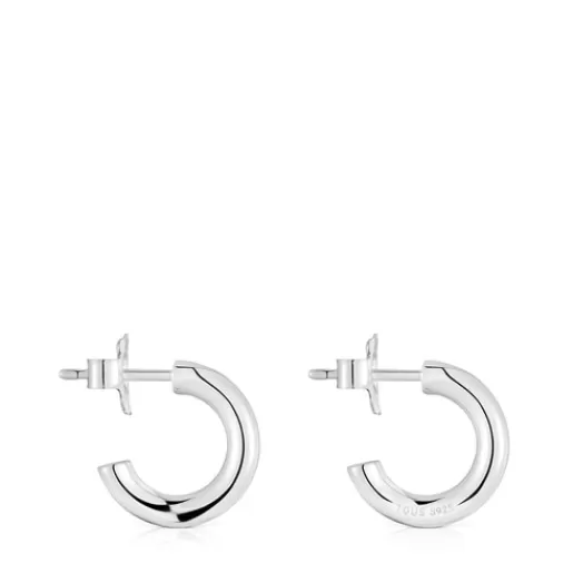 Cheap Short 8 mm Hoop earrings Basics Silver Earrings | Hoop Earrings