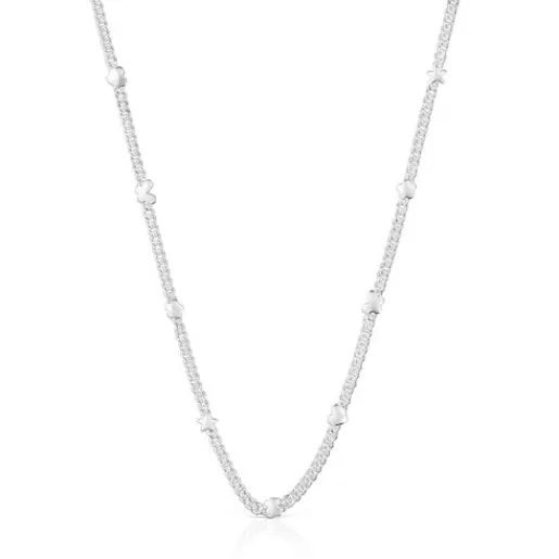 Discount Short Necklace with motifs Bold Motif Silver Necklaces | Short Necklaces