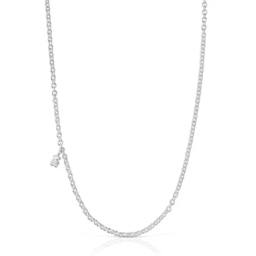 Best Short Necklace with round rings Bold Bear Silver Necklaces | Short Necklaces