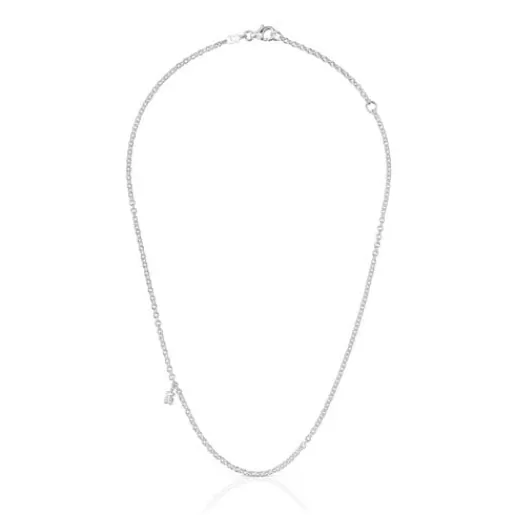 Best Short Necklace with round rings Bold Bear Silver Necklaces | Short Necklaces