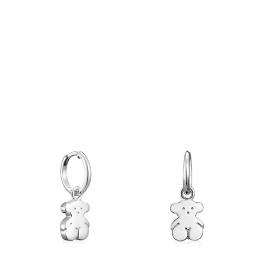 Hot Short Sweet Dolls Earrings with Bear motif Silver Earrings